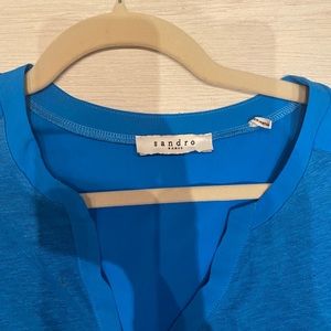 Sandro blue blouse